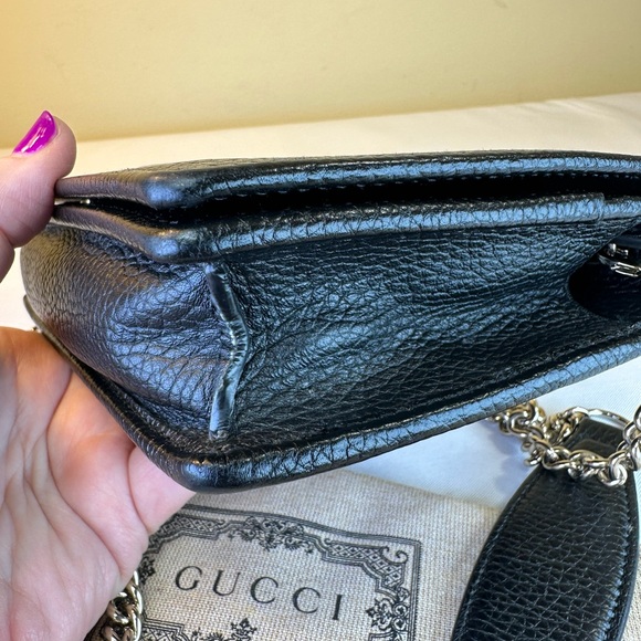 Gucci SoHo Wallet on Chain Marmont crossbody leather, Italy, Box, dustbag, COA - Picture 10 of 16